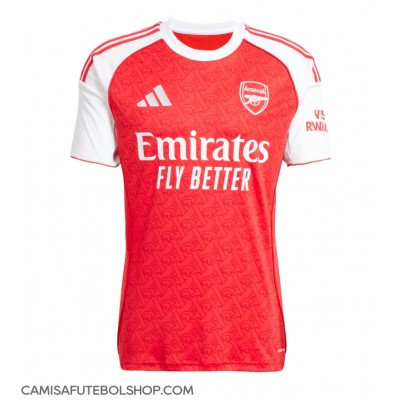 Camisa de time de futebol Arsenal Jurrien Timber #12 Replicas 1º Equipamento 2025-26 Manga Curta Camisa de time de futebol Arsenal Jurrien Timber #12 Replicas 1º Equipamento 2025-26 Manga Curta